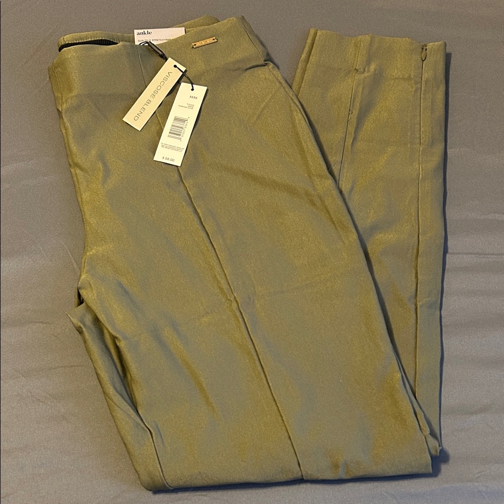 Tahari Olive Ankle Pants